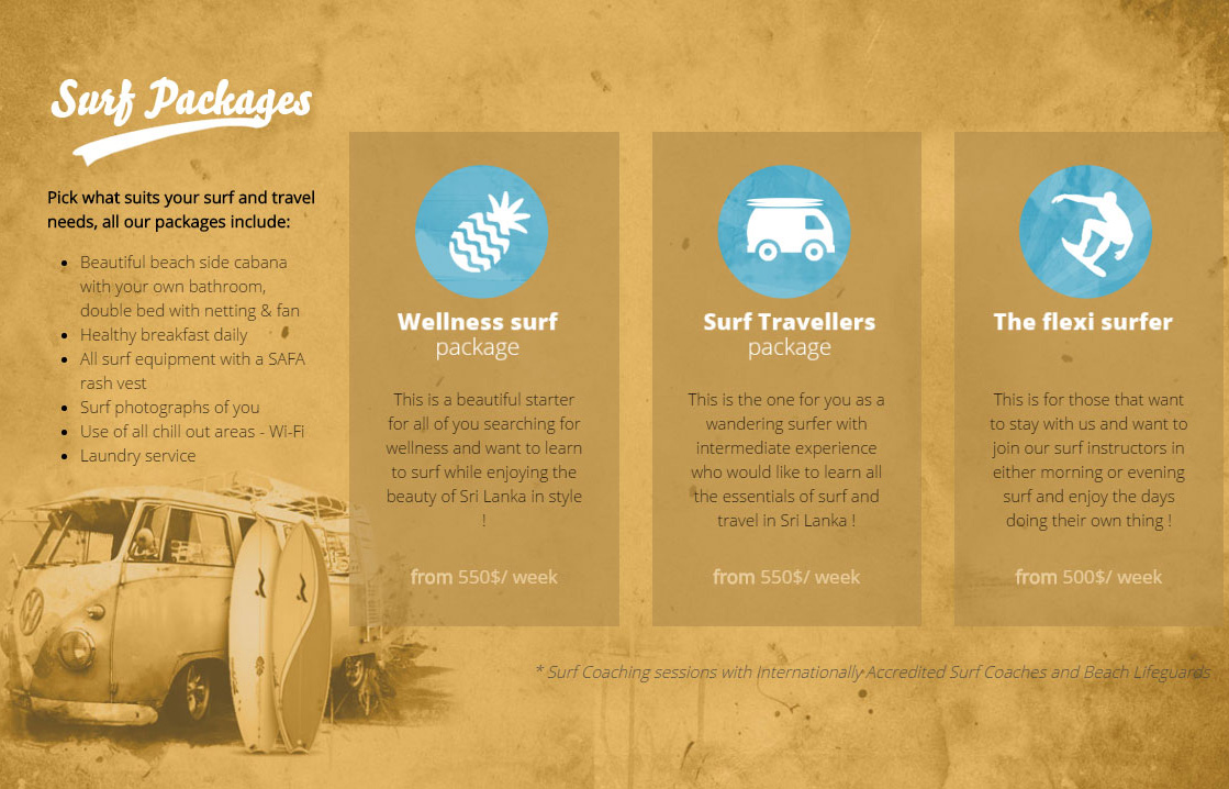 reservations safasurf